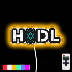 HODL Cardano neon led sign