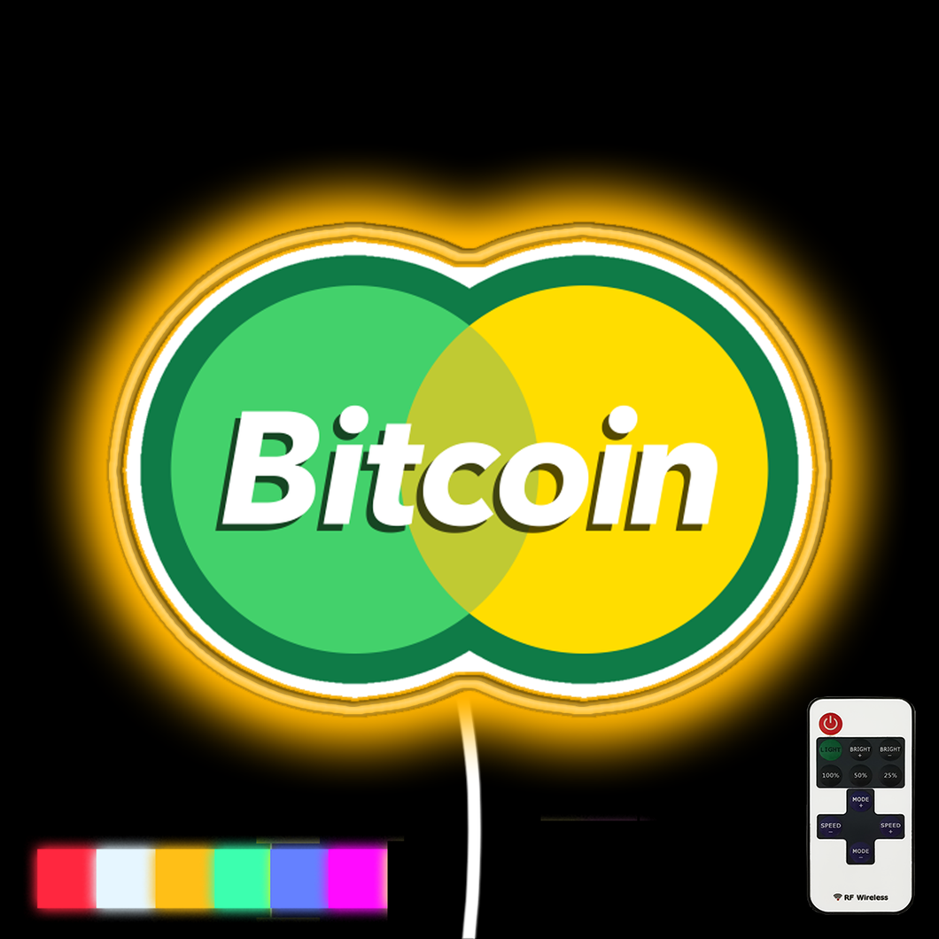 Mastercoin Bitcoin neon led sign