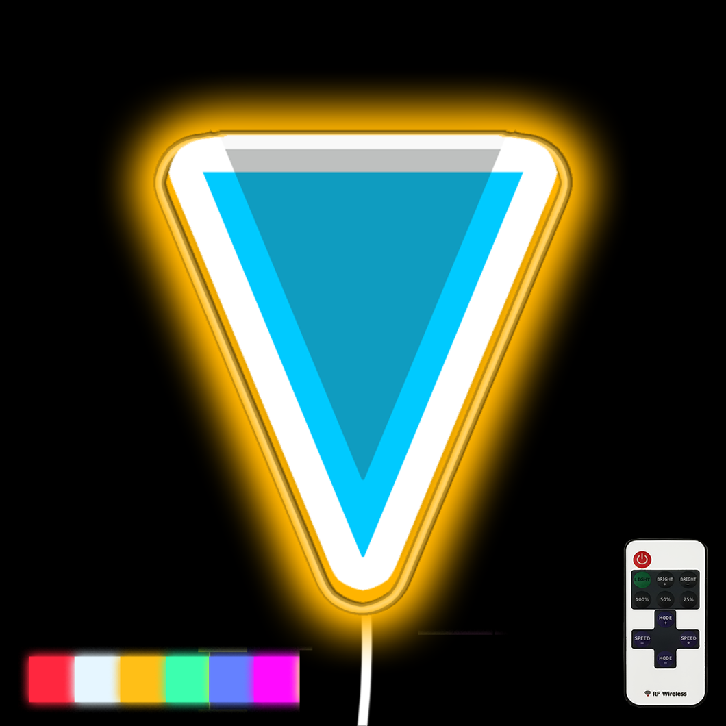 Verge Coin Cryptocurrency neon led sign