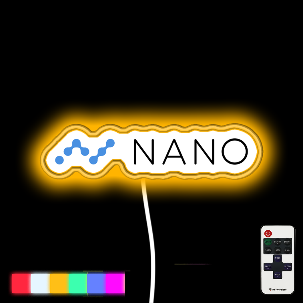 Nano Coin Cryptocurrency neon led sign
