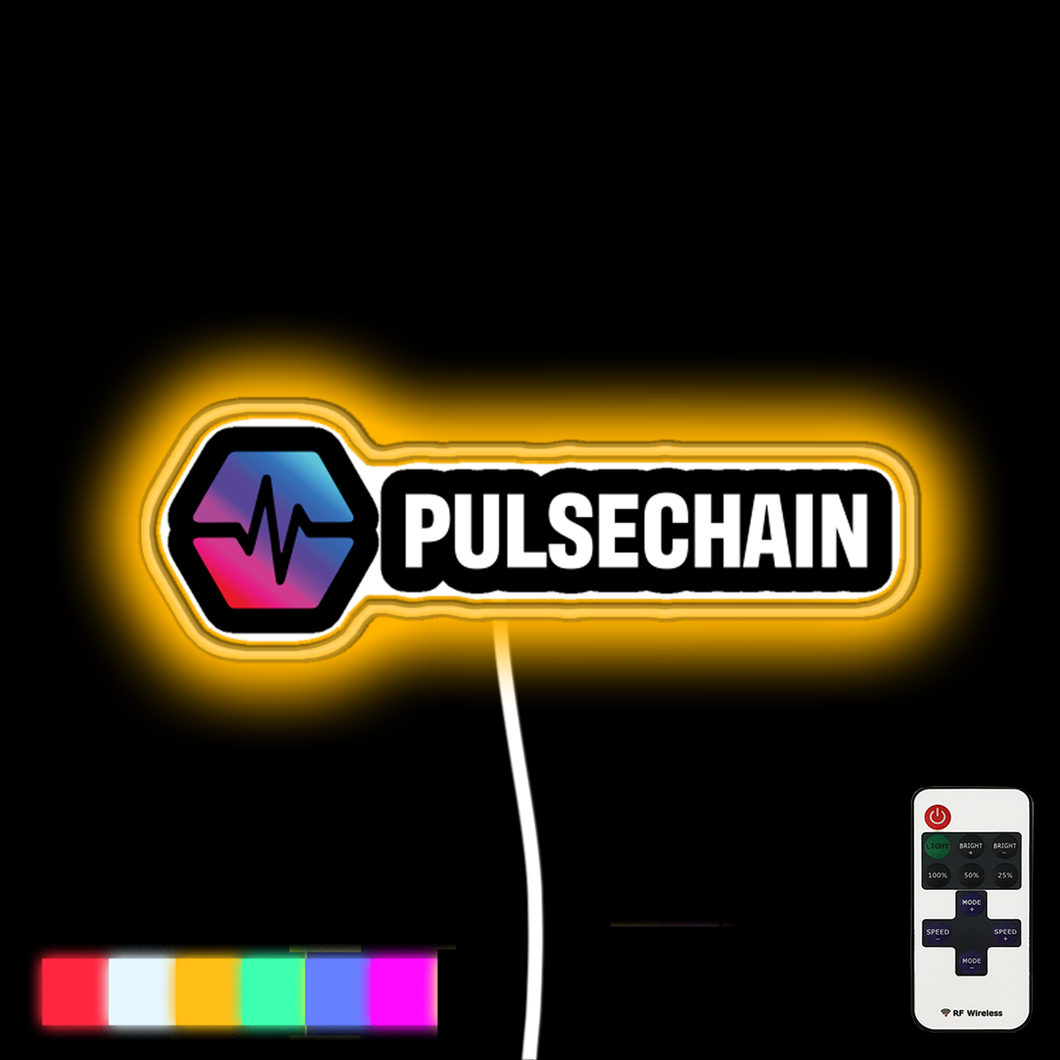 PulseChain crypto neon led sign