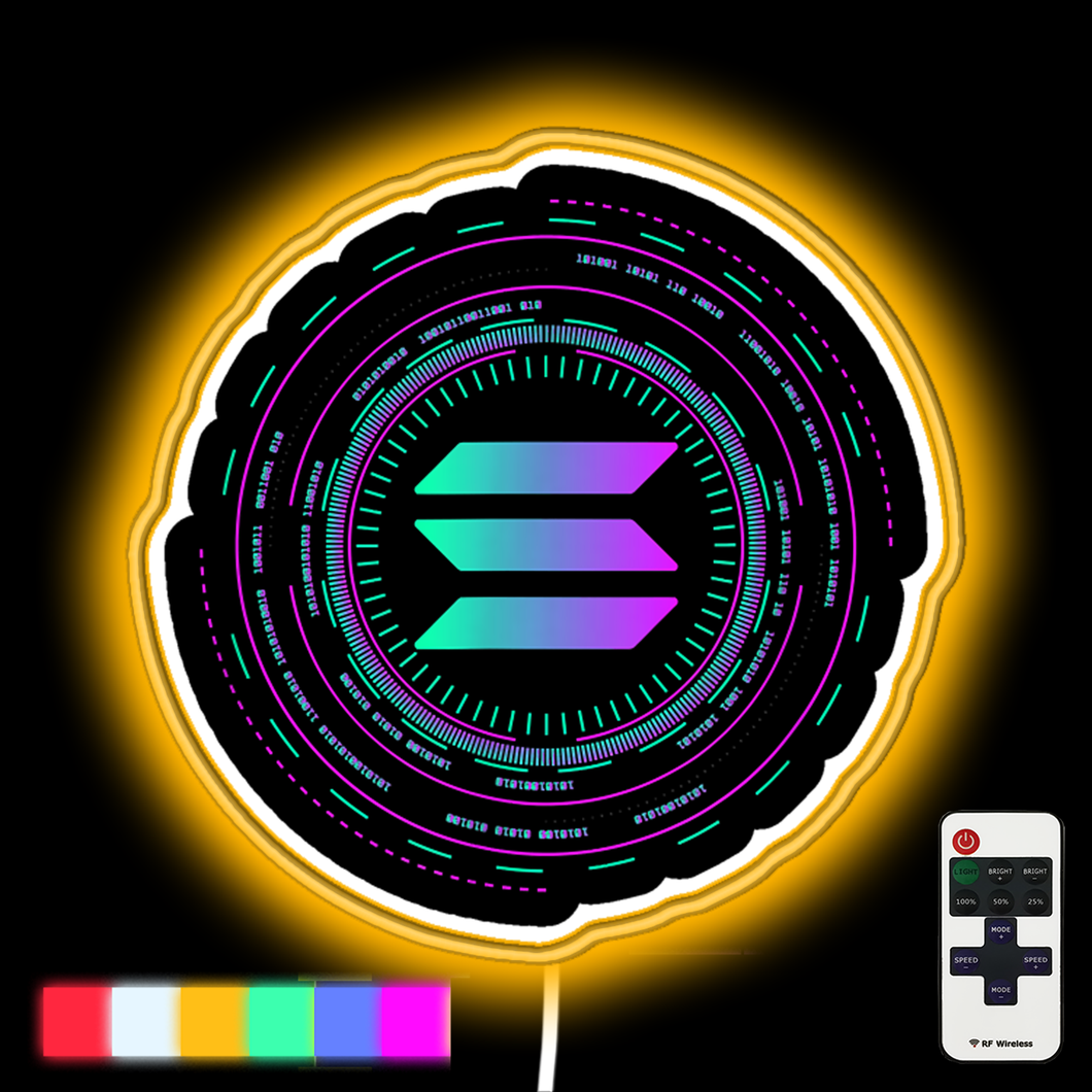 Solana Crypto - SOL Token neon led sign