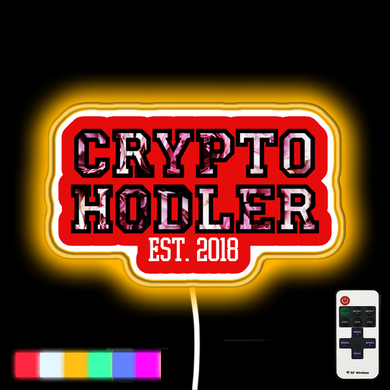 Floral - Crypto Hodler neon led sign