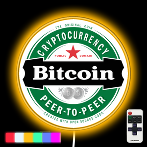 Bitcoin Brewsky neon led sign