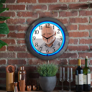 Turn your photo into a neon clock sign!