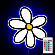 Load image into Gallery viewer, Cute flower RGB neon sign remote