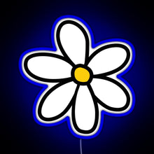 Load image into Gallery viewer, Cute flower RGB neon sign blue