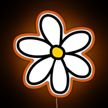 Load image into Gallery viewer, Cute flower RGB neon sign orange