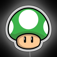 Load image into Gallery viewer, Cute Green Mushroom with Eyes RGB neon sign white 