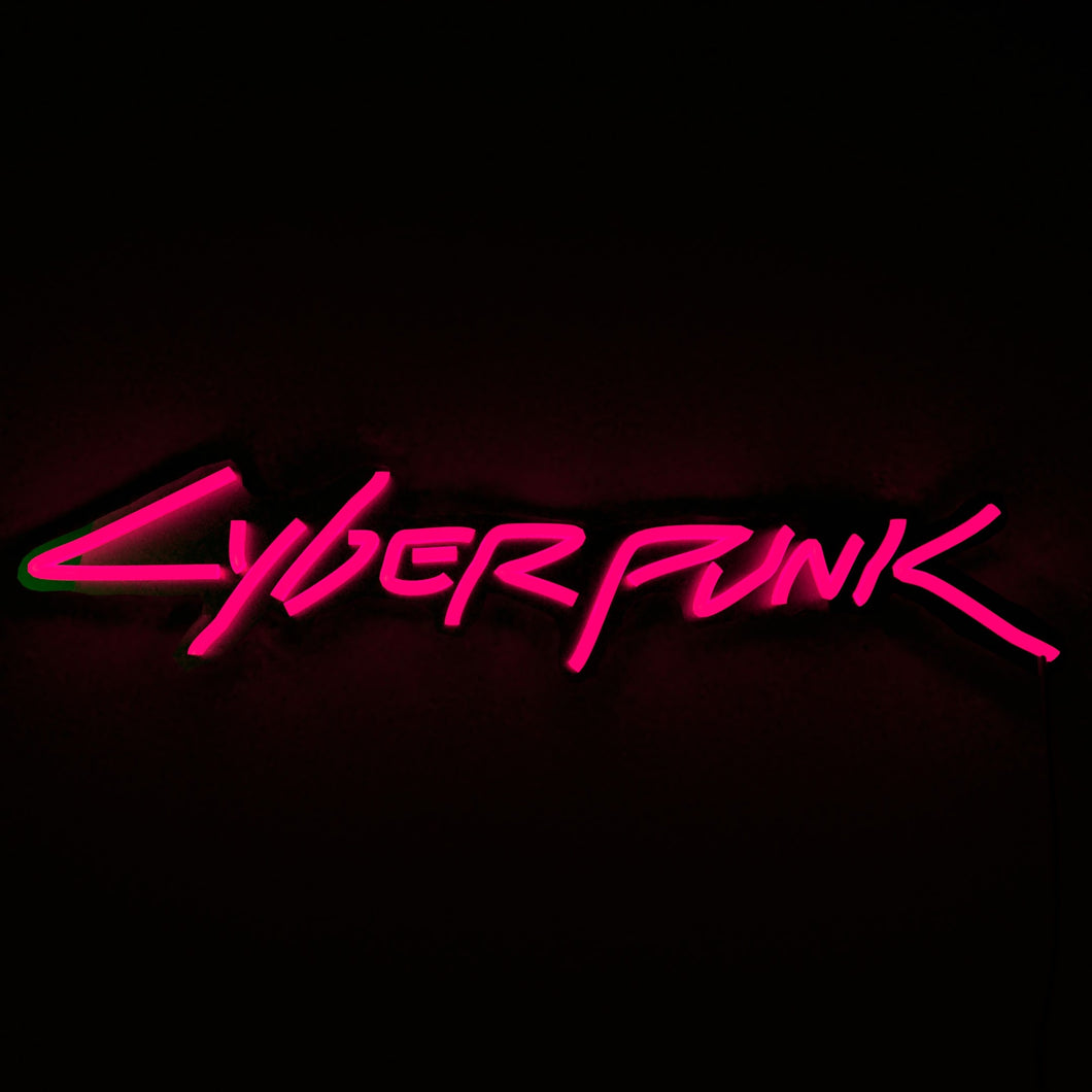 Cyberpunk neon sign