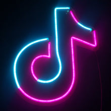 Load image into Gallery viewer, tiktok logo neon sign
