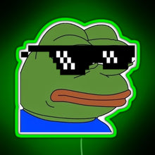 Load image into Gallery viewer, dank pepe RGB neon sign green