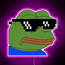 Load image into Gallery viewer, dank pepe RGB neon sign  pink