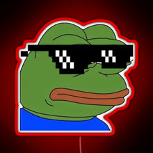 Load image into Gallery viewer, dank pepe RGB neon sign red