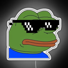 Load image into Gallery viewer, dank pepe RGB neon sign white 