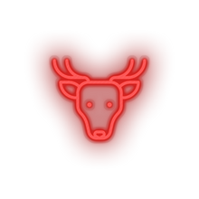 Load image into Gallery viewer, red deer led animal cartoon deer fauna herbivore roe zoo neon factory