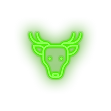 Load image into Gallery viewer, green deer led animal cartoon deer fauna herbivore roe zoo neon factory