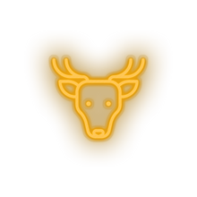 Load image into Gallery viewer, warm_white deer led animal cartoon deer fauna herbivore roe zoo neon factory