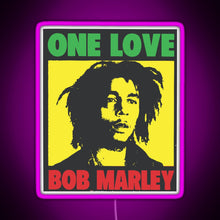 Load image into Gallery viewer, Bob marley RGB neon sign yellow