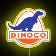 Load image into Gallery viewer, Dinoco Cars RGB neon sign yellow