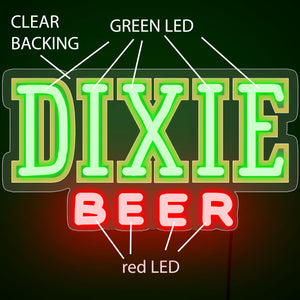DIXIE BEER neon signs