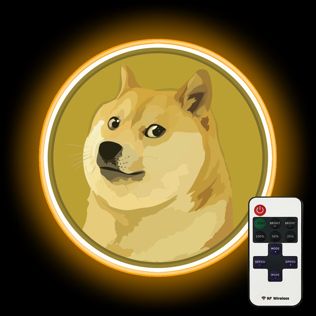 DogeCoin neon signs | DogeCoin led lights for sale