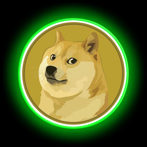DogeCoin amazon neon sign