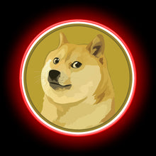 Load image into Gallery viewer, DogeCoin google neon sign