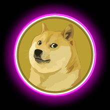Load image into Gallery viewer, DogeCoin target neon sign