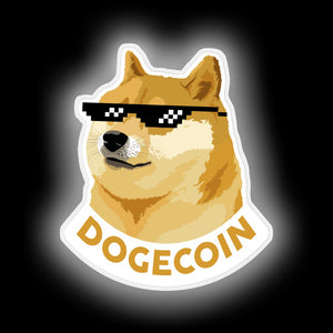 DOGECOIN plate sign