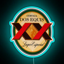 Load image into Gallery viewer, Dos Equis Essential RGB neon sign lightblue 