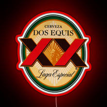 Load image into Gallery viewer, Dos Equis Essential RGB neon sign red