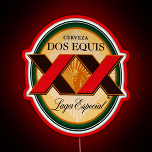 Dos Equis Essential RGB neon sign red
