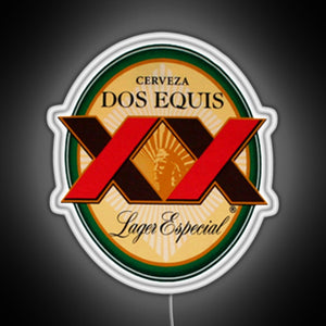 Dos Equis Essential RGB neon sign white 