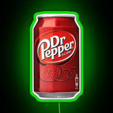 Load image into Gallery viewer, Dr Pepper RGB neon sign green