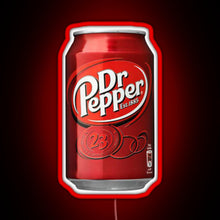 Load image into Gallery viewer, Dr Pepper RGB neon sign red