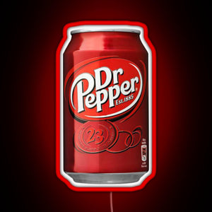 Dr Pepper RGB neon sign red