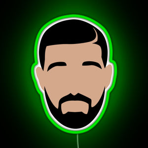 Drake RGB neon sign green