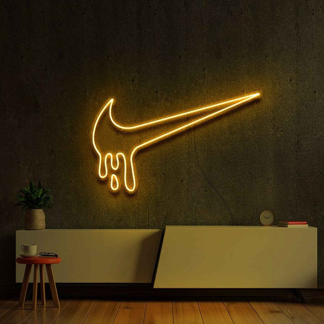 Dripping swoosh led light