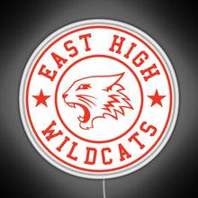 Load image into Gallery viewer, East High Wildcats RGB neon sign white 