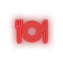 Load image into Gallery viewer, red eat led culinary eat food holiday tourism travel vacation neon factory