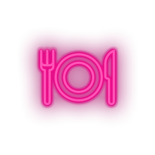 Load image into Gallery viewer, pink eat led culinary eat food holiday tourism travel vacation neon factory