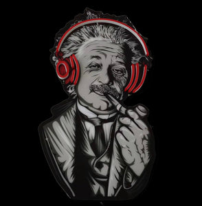 Einstein headphone led sign