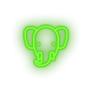 elepant Animal bishop cartoon elephant fauna herbivore zoo Neon led factory