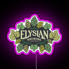 Load image into Gallery viewer, Elysian Brewing RGB neon sign  pink