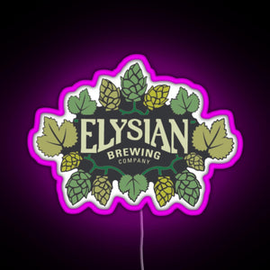 Elysian Brewing RGB neon sign  pink