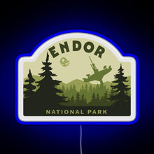 Load image into Gallery viewer, Endor National Park RGB neon sign blue
