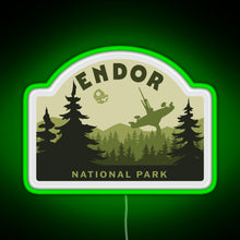 Load image into Gallery viewer, Endor National Park RGB neon sign green