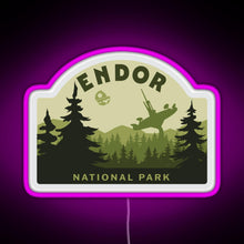 Load image into Gallery viewer, Endor National Park RGB neon sign  pink