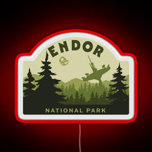 Load image into Gallery viewer, Endor National Park RGB neon sign red